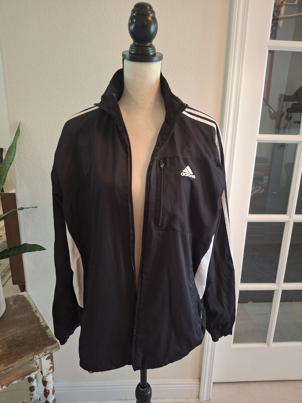 adidas Black and White Women's Zip Jacket